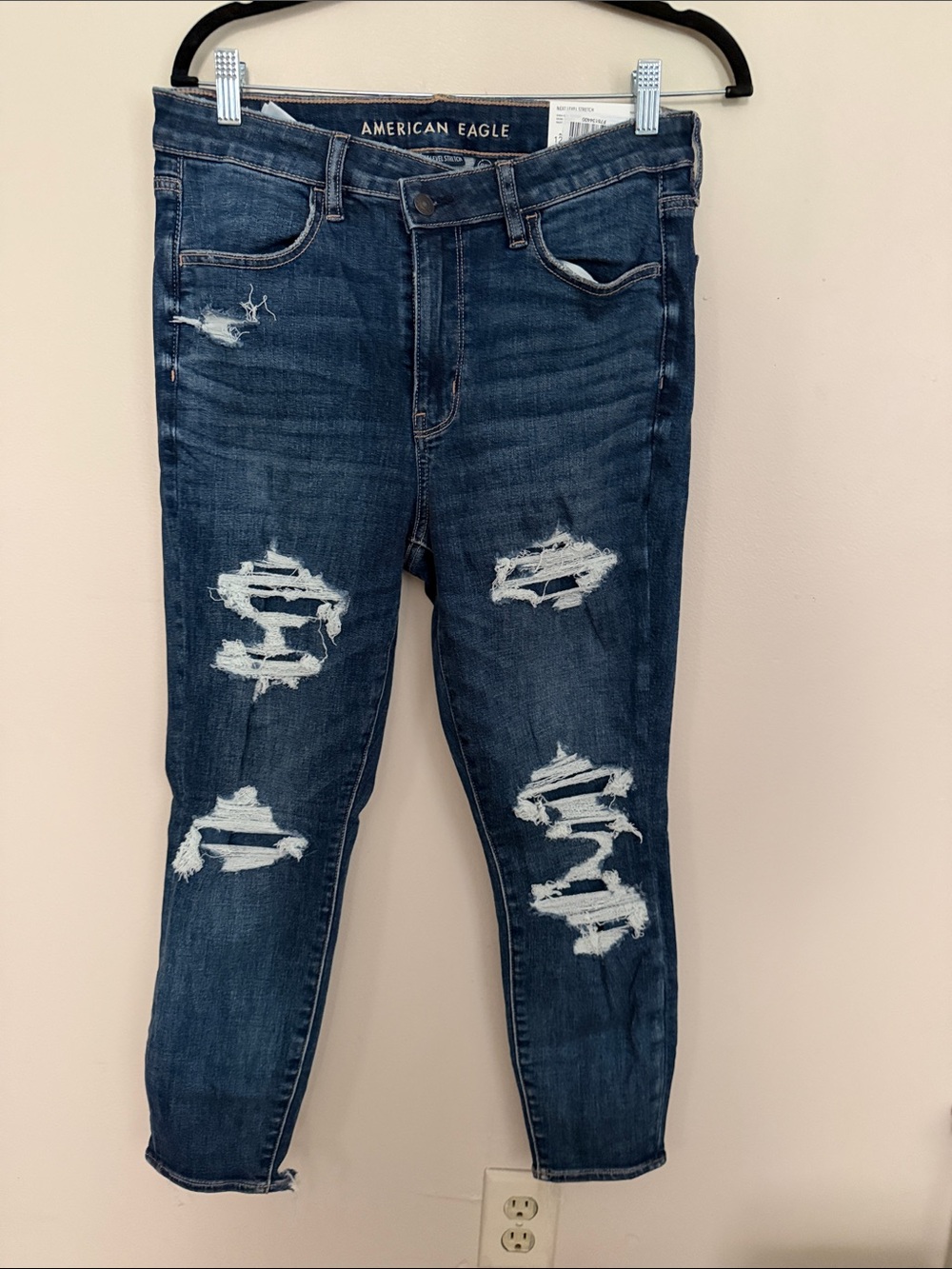 American Eagle Outfitters Distressed High Rise size 12 xshort